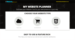 Desktop Screenshot of mywebsiteplanner.com