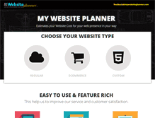 Tablet Screenshot of mywebsiteplanner.com